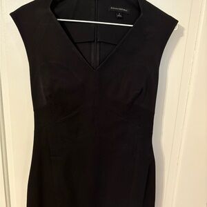 Banana Republic Black Sheath Dress V-Neck cap sleeve